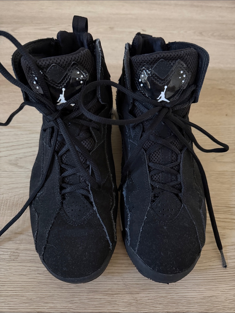Jordan Black Suede High-Top Sneakers with White Jumpman